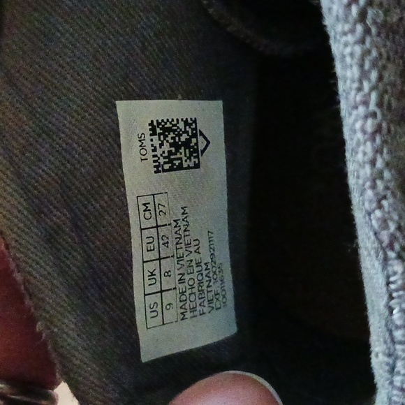 Tom's mens/boys size 9 - Picture 5 of 12